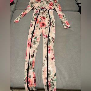 Touch dolls mesh jumpsuit